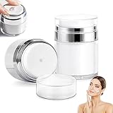 Paket Umfassen: Sie erhalten 2 Stück 30ML Flaschen. Ideal zum Creme, Lotion, Feuchtigkeitscreme oder DIY Hautpflegeprodukte Geeignet für Reisen, Geschäftsreise, Verabredung, Flitterwochen, Party, tragbar.