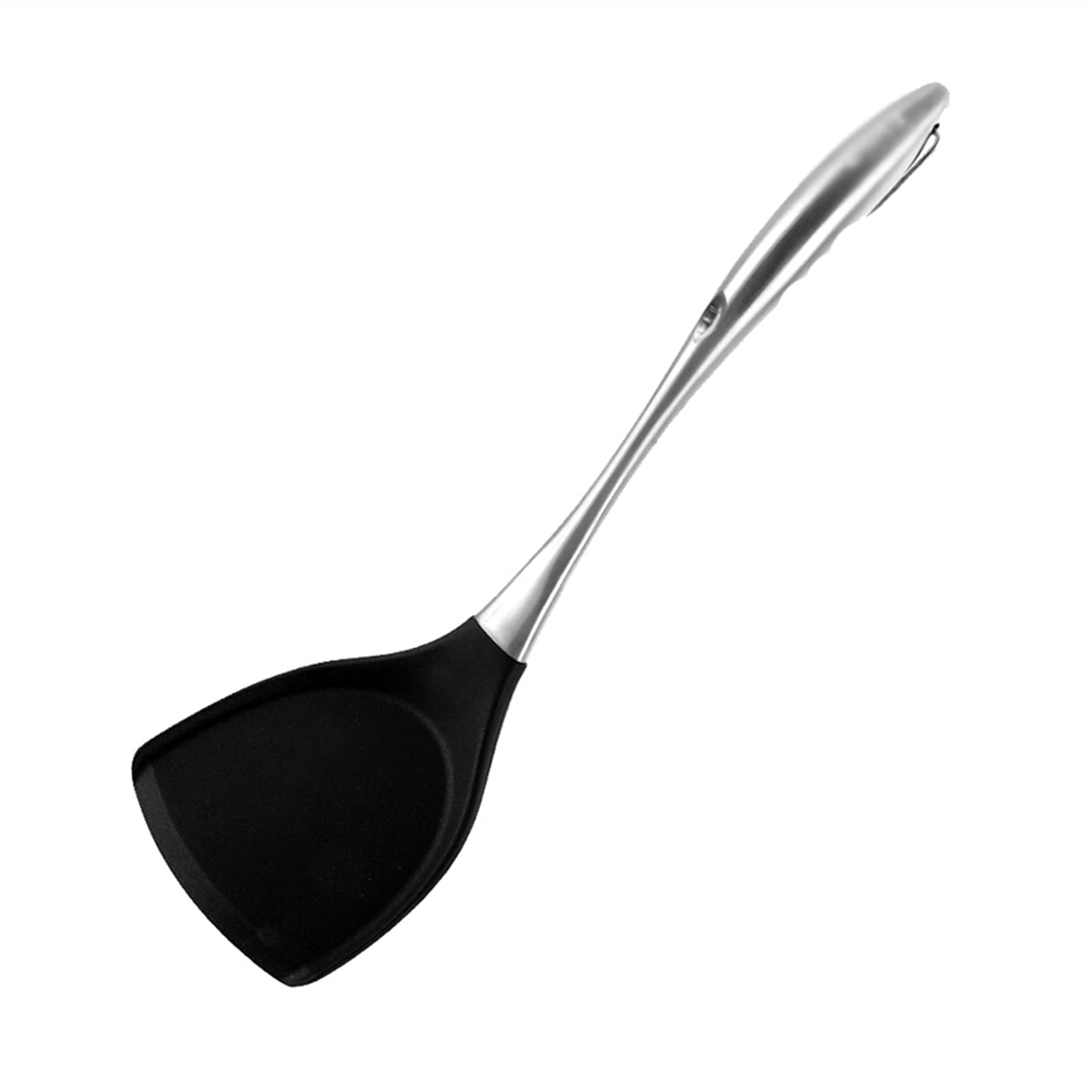 Espátula Espátula de Silicona - Mango de Acero Inoxidable Espátula de Cocina Especial for sartén Antiadherente for Voltear Huevos Tortilla de panqueques Espátula de Cocina