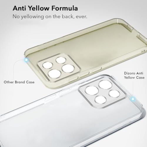 Image of DIZORO Compatible with Motorola Moto G86 Power 5G Back Cover Case Clear,[ Anti Yellow ][Military Grade Protection] Hard PC Back Cover Transparent