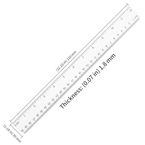 Règle transparente 30 cm KEILEOHO pour ne plus manquer d'outils de mesure fiables - 2