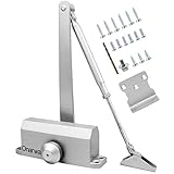 Onarway Adjustable Automatic Size 2 Spring Hydraulic Door Closer/Closure for Residential Home Use for 25~45Kg Door Easy to Install, Including Parallel Bracket