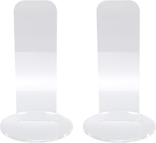POENVFPO Acrylic Boxing Glove Stand - Vertical Display Holder with Anti-Slip Pads for Gym, Home Desk - Transparent & Stable