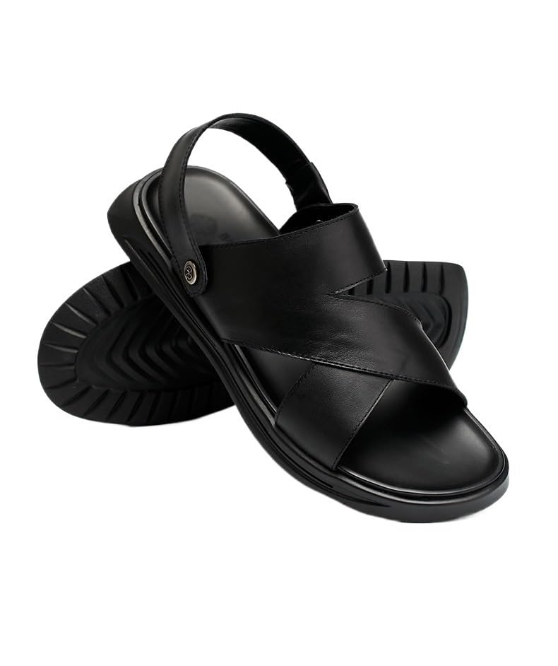 Men's Leather Sandals Leather Soft Bottom Men's Beach Shoes Sandals4