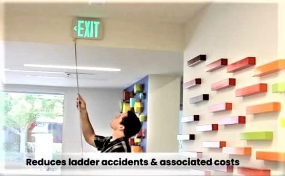 Miniatura 3 de Cerrojo de Seguridad Tess -Detector de Humo y Salida de Emergencia- Palo Extensible Original - Permite Fácil Acceso y Monitoreo para Productos de