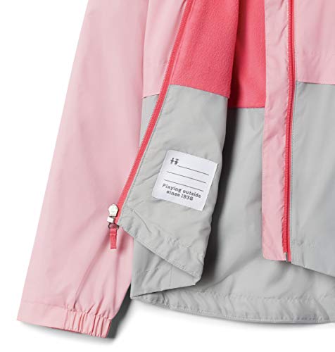Image of Columbia Girl'S Rain-Zilla Jacket, Waterproof, Fleece Lined