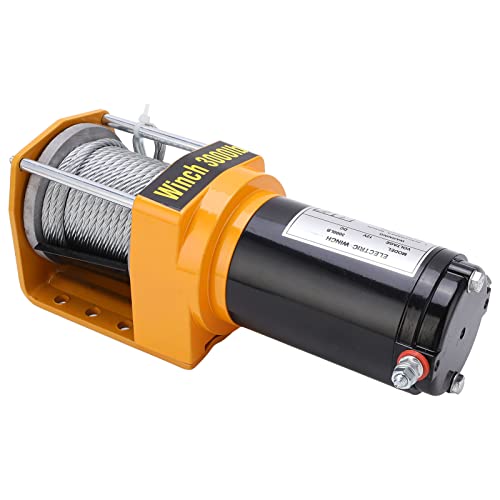 Kit Winch Eléctrico 12V 3000LB con Cuerda 5mmx10m miniatura 2