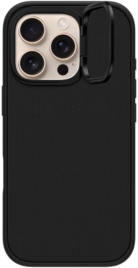 CASETiFY Impact Ring Stand Case for iPhone 16 Pro [Kickstand / 6.6 ft. 3X Military Grade Drop Protection/Compatible with Magsafe] - Matte Black - Image 4