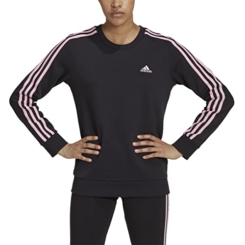 adidas Essentials 3-Stripes Womens Fleece Sweatshirt L
