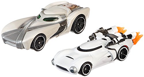 Hot Wheels Boys Star Wars Character Car Rey vs First Order Flametrooper (2 Pack)