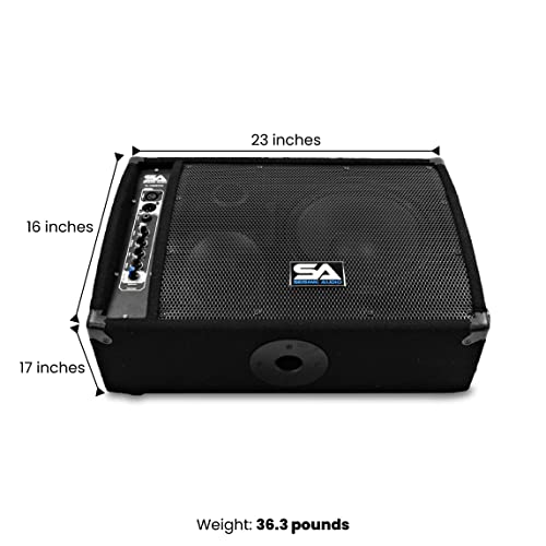 Seismic Audio Fl-10Mp-Pw Premium Powered 2-Way 10-Inch Active Floor/Stage Monitor With Titanium Horn #TOP1