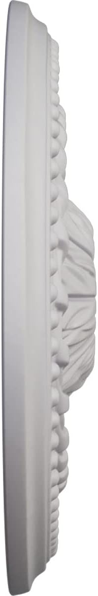 Ekena Millwork CM18SAUWF Saverne Ceiling Medallion, Ultra Pure White