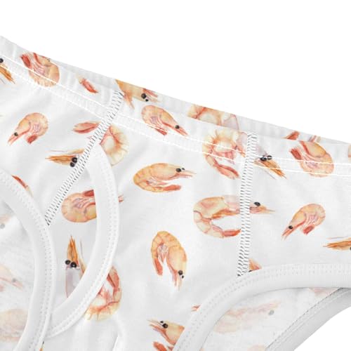 Boys' Exclusive Briefs Toddler Underwear 95% Combed Cotton Boxerbriefs 2T Shrimp Seamless Design 14