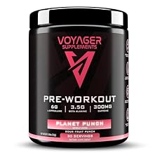 Pre Workout Powder Fruit Punch Flavored Supplement with Beta Alanine, Taurine, L Citrulline, L-Dopa 300 Milligrams Caffeine Energy Supplement Gluten Free Sports Nutrition Complex 30-60 Servings