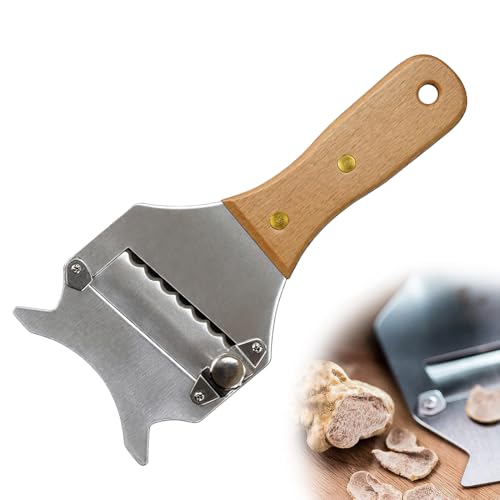 GXGM 1 Pezzo Multifunzionale Taglia Tartufo, Affetta Tartufo Regolabile, Acciaio Inossidabile,Adatto per il Taglio e la Grattugiatura