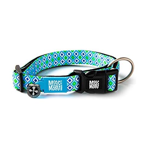 Max & Molly - Gotcha! Smart ID Dog Collar - Retro Blue - XS Cover