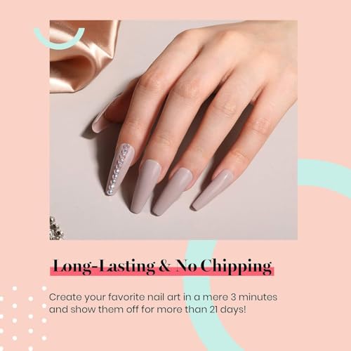 Image of Beetles Nude Gel Nail Polish, 1pc 15ml Neutral Grey Taupe Summer Gel Polish Soak Off U V LED Nail Lamp Nail Art Manicure Salon DIY Home
