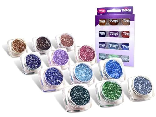 TyToo Glitzerpulver Set – 12 Farben | Kosmetischer Glitzer für Gesicht, Nägel, Körper & Basteln | Holografischer, ultrafeiner Glitzer | Sicher & hautfreundlich | EU-Qualität (Additional) TyToo Glitzerpulver Set – 12 Farben | Kosmetischer Glitzer für Gesicht, Nägel, Körper & Basteln | Holografischer, ultrafeiner Glitzer | Sicher & hautfreundlich | EU-Qualität (Additional)