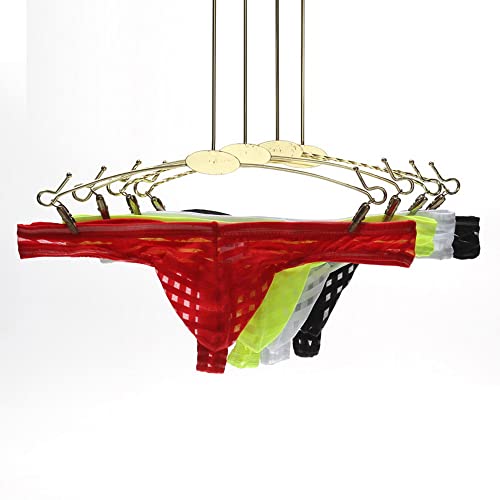 Comlife Low Rise Translucent Silky Brief For Mens Stripe Bulge Pouch Thongs Underwear Panties #TOP2