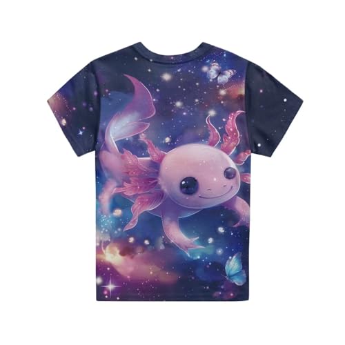 Image of Renewold Kids Novelty T-Shirt for Girls Boys Short Sleeve Crewneck Summer Tee Soft Breathable Graphic Shirt for Age 2-16