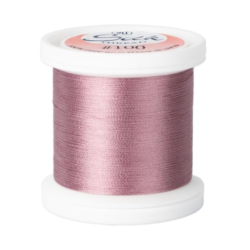 Hilo de Seda Premium YLI 100 wt color Dusty Rose miniatura 1