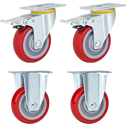 Roulettes de meubles pivotantes robustes pour stopper les bruits de sol
