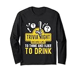 Trivia Night Like Think And Drink Pub Quiz Gift