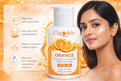Image of Dr. Bora's Orange Enzyme Exfoliating Gel for Face & Body | Cleansing Moisturizing Facial Exfoliator | Dead Skin Remover | Brightening & Pore Cleansing for All Skin Types 100ml