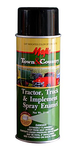 Majic Paints 8-20994-8 Tractor & Implement Spray Enamel Paint, Aerosol, Gloss Black