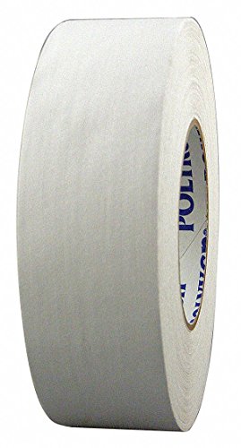 Image of Polyken 510 White Gaffers Tape 1.89 inch x 55 Yards, Professional Grade, UV Fluorescent, No Residue, Non-Reflective (Gaff Tape), 1 Roll