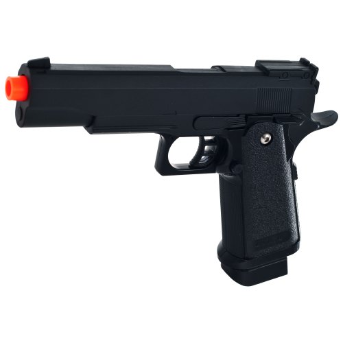whetstone g.6 zinc alloy shell super power pistol, black(Airsoft Gun)
