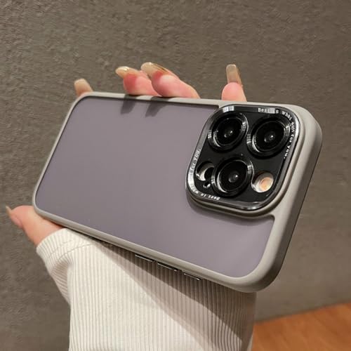 Coque iPhone 14 Pro Max antichoc transparente grise