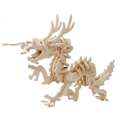 EQLEF Puzzle 3D Animali 3D Jigsaw Drago Modello