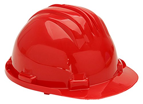 Ferko AR-5RRO - Casco de obra en polietileno regulable Color ROJO