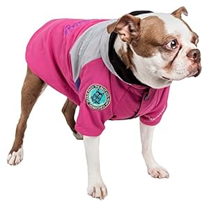 TOUCHDOG 'Mount Pinnacle' Waterproof and Windproof Fashion Designer Insulated Pet Dog Coat Ski Jacket Hooded Raincoat, X-Small, Pink