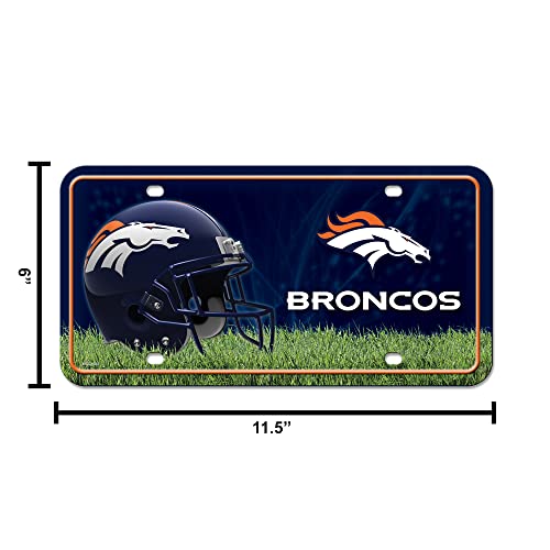 Plaque en métal NFL Denver Broncos de qualité supérieure pour supporter - 6