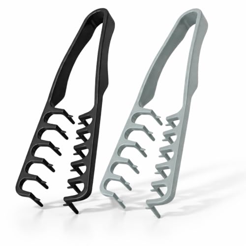 Peine texturizador 2 pack para hombres y mujeres negro y gris miniatura 1