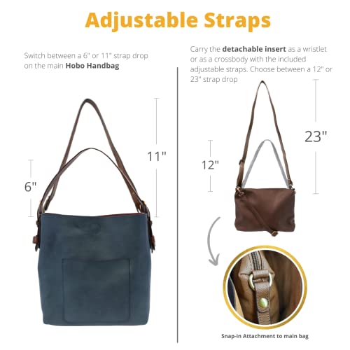Image of Joy Susan Womens Faux Leather: Hobo 2-in-1 Handbag