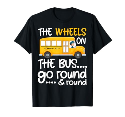 The Wheels On The Bus Toddler Kids Back to School T-Shirt