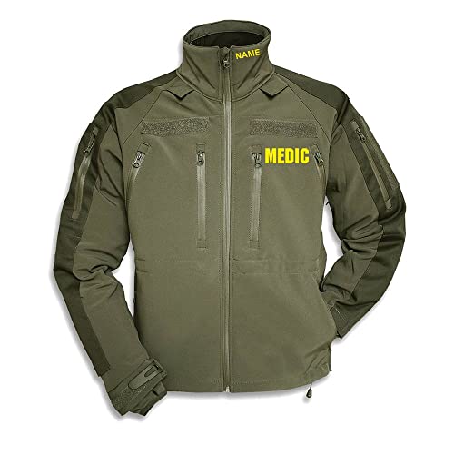 Veste softshell Medic Ambulance olive pour les gardes de nuit
