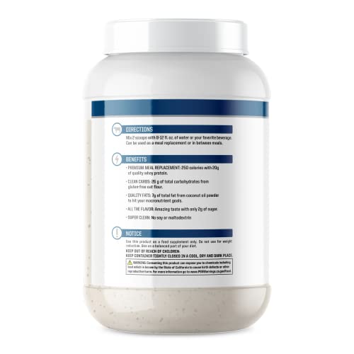 Real Meal By Nutraone - Lean Meal Replacement Powder For Weight Loss & Diet | Including Grass-Fed Whey, Coconut Oil And Organic Oats.* (Blueberry – 2.6 Lbs.) #TOP1