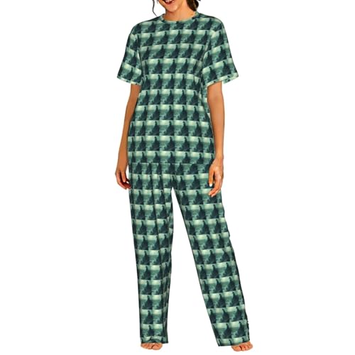 Pyjama court femme imprimé Sea Witch contre l'inconfort nocturne vêtement léger