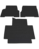 CJEMIX Rubber Floor Mats Compatible with Volvo VNL Accessories, Heavy Truck Floor Liners for Volvo VNL&VT 2004-2018