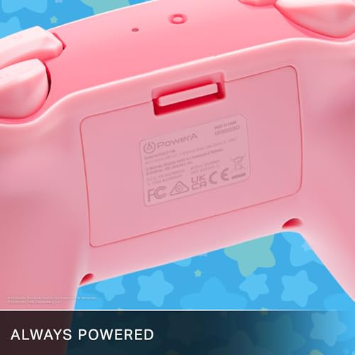 PowerA Wireless Controller for Nintendo Switch - Kirby Mouthful, Switch Lite/Switch-OLED Model, Nintendo Switch 2, AA Battery Powered (Battery Included), Bluetooth, Motion Controls, Officially Licensed by PowerA - Image 3