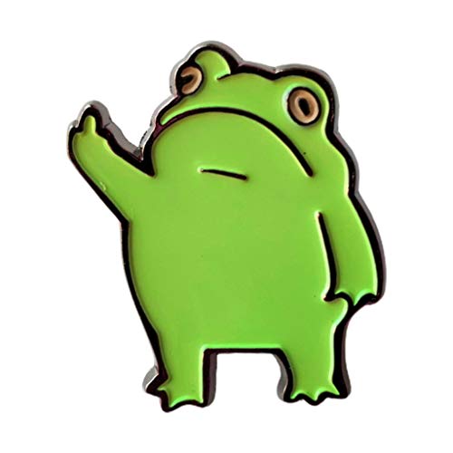 Baiyao 1 Stück Lustige Cartoon Frosch Brosche Pin, Emaille Pin, Süße Tier Abzeichen Pin, Schmuck Geschenk Zubehör Cover