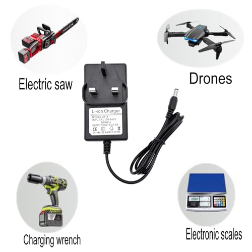 JZK 21V 1.5A Power Charger Adapter for WORKZONE CORDLESS DRILL & Battery Strimmer with Indicator Light - 31.5W Replacement - Image 6