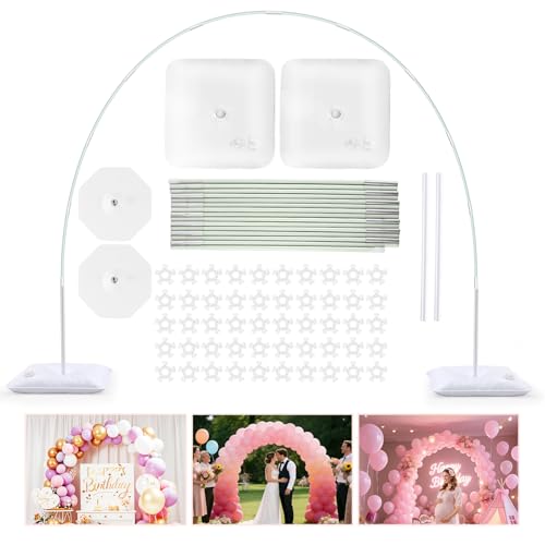 Balloon Arch Kit 9FT Height & 10FT Width Adjustable Balloon Arch Stand Frame Garland Stand: Wedding Baby Shower Birthday Photo Backdrop