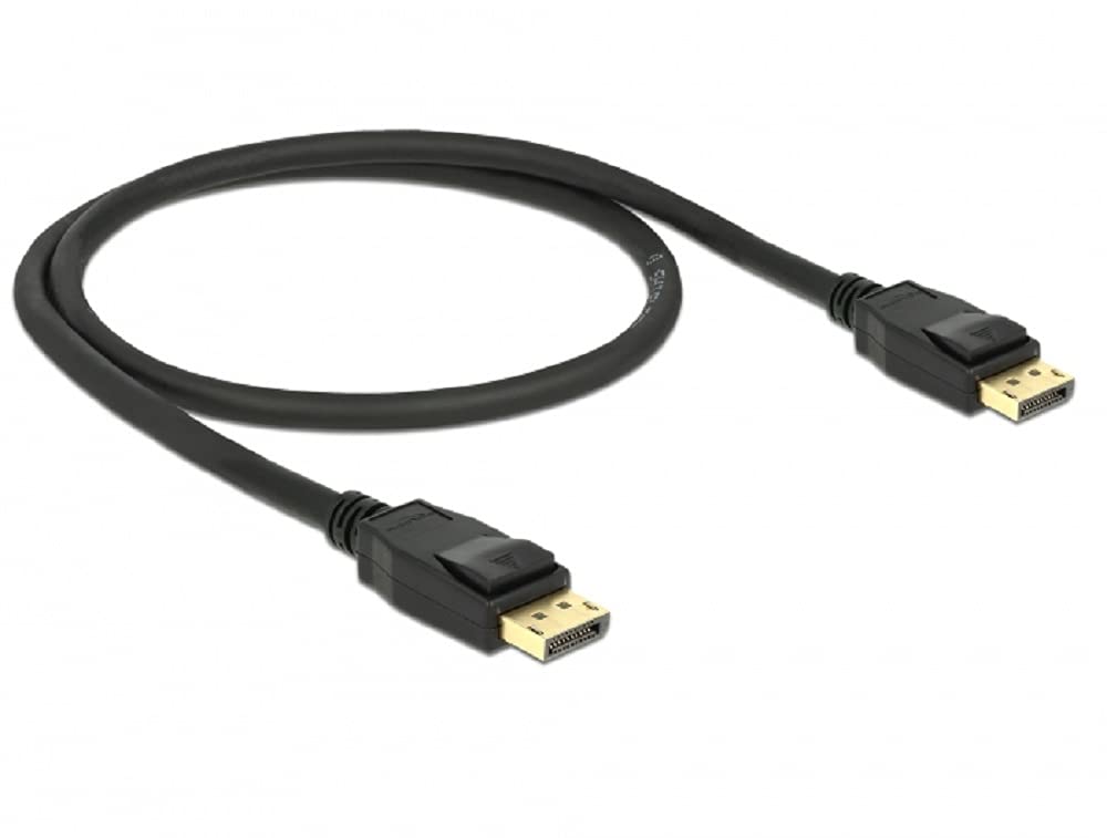 Cable DisplayPort 0,5 m Delock 85506 noir pour optimiser votre double écran 4K - 3