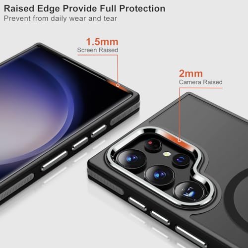 Image of MALEWOLF Magnetic Case for Samsung Galaxy S23 Ultra, Slim Matte Cover