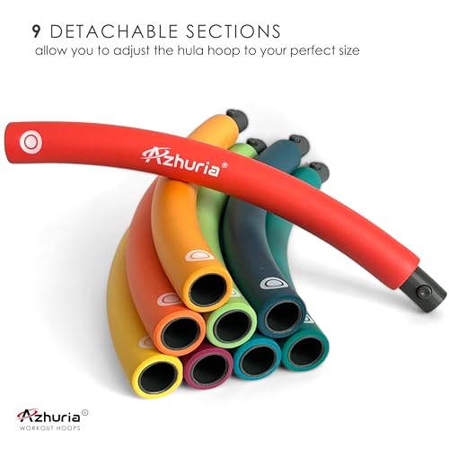 image for Azhuria Weighted Hula Hoop Plus Size | 3.2lb Weight, 43in Diameter | E