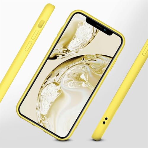 Coque silicone pour iPhone 11 Pro Oneflow jaune mat avec protection antichoc double couche